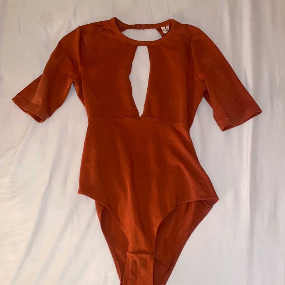 Urban outfitters burnt Orange bodysuit with open back